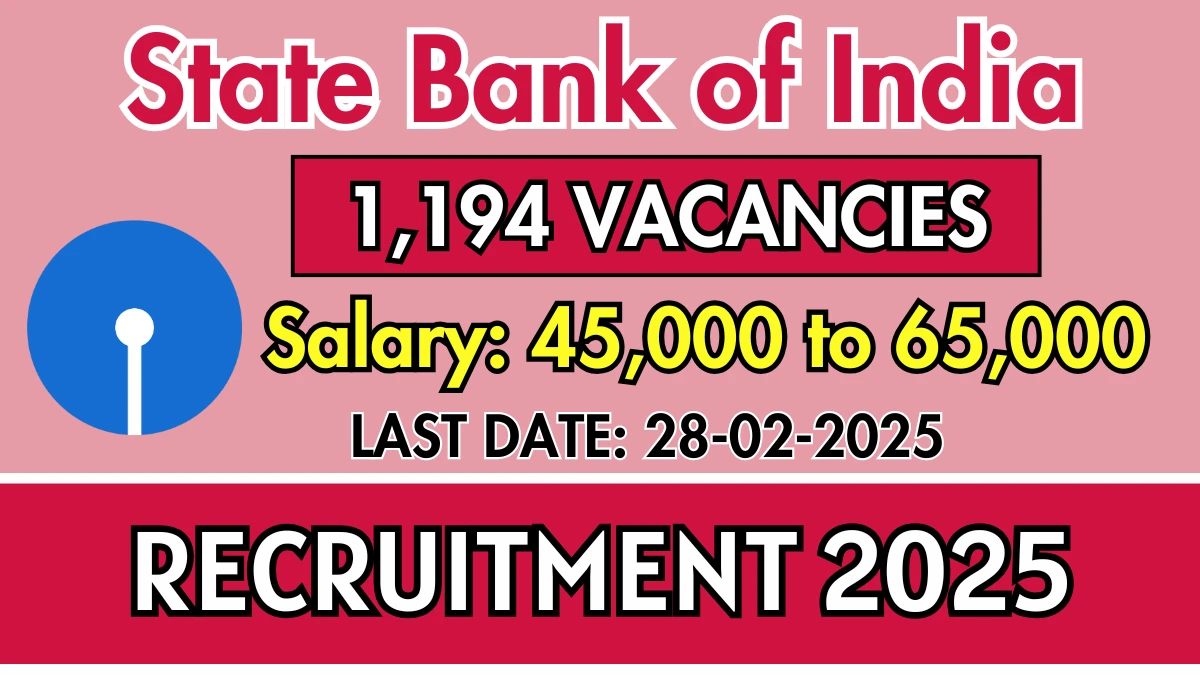 State Bank of India Recruitment 2025